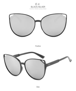 Vintage cat eye Round Sunglasses  men