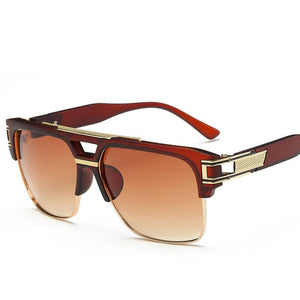 Men Luxury Brand Sunglasses Vintage Oversize Square Sun Glasses Women shades