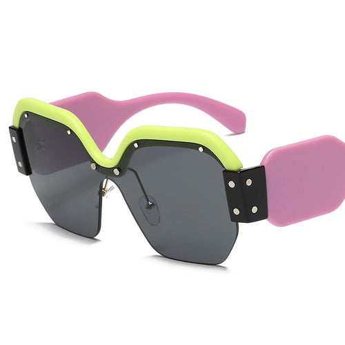 Sexy Rimless Oversized Sunglasses