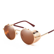 Load image into Gallery viewer, Retro Round Metal Sunglasses Men