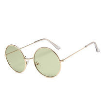 Load image into Gallery viewer, Cute color lens retro round sun glasses