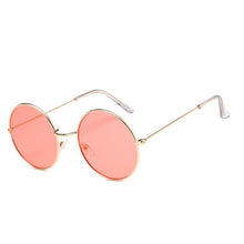 Load image into Gallery viewer, Cute color lens retro round sun glasses