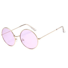 Load image into Gallery viewer, Cute color lens retro round sun glasses