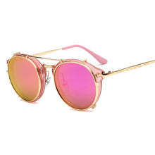 Load image into Gallery viewer, Clip On Sunglasses Men Steampunk Brand Design Women Fashion Glasses