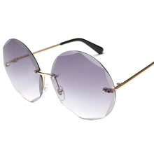 Load image into Gallery viewer, Round Cut Rimless Sunglasses Women