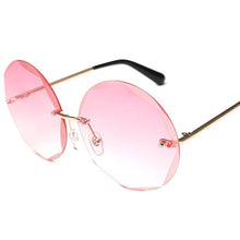 Load image into Gallery viewer, Round Cut Rimless Sunglasses Women